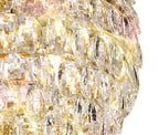 Diyas Coniston 9 Light Large Pendant Light in Gold with Crystal