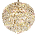 Diyas Coniston 9 Light Large Pendant Light in Gold with Crystal