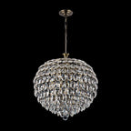 Diyas Coniston 9 Light Pendant Light in Antique Brass