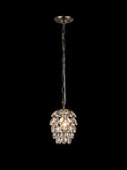 Diyas Coniston Pendant Light in Antique Brass and 5 Layers