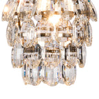 Diyas Coniston Pendant Light in Antique Brass and 5 Layers