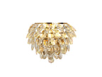 Diyas Coniston Single Wall Light in Gold with Crystal