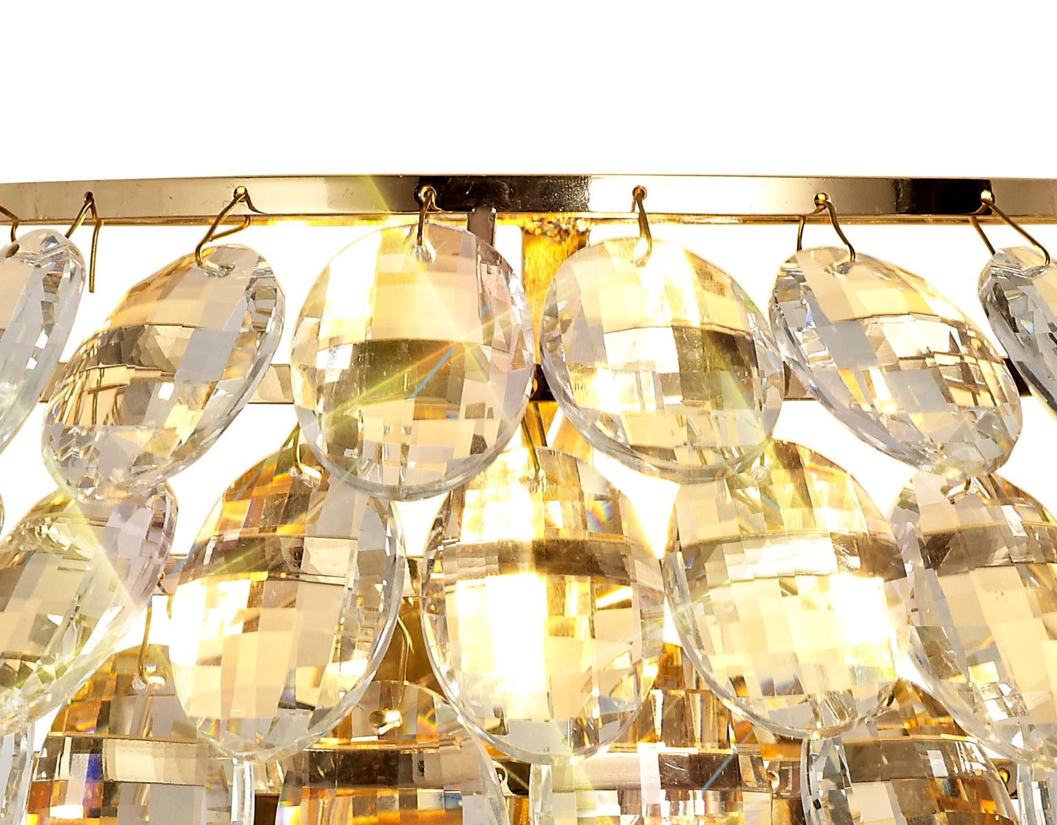 Diyas Coniston Single Wall Light in Gold with Crystal
