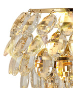 Diyas Coniston Single Wall Light in Gold with Crystal