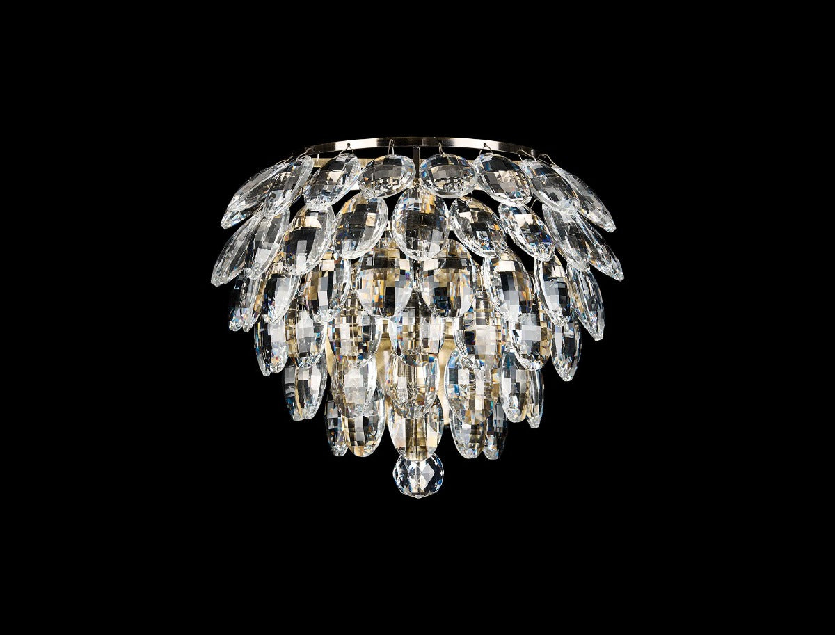 Diyas Coniston Wall Light in Antique Brass