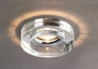 Diyas Crystal Bubble Round Recessed Downlight with Clear Rim