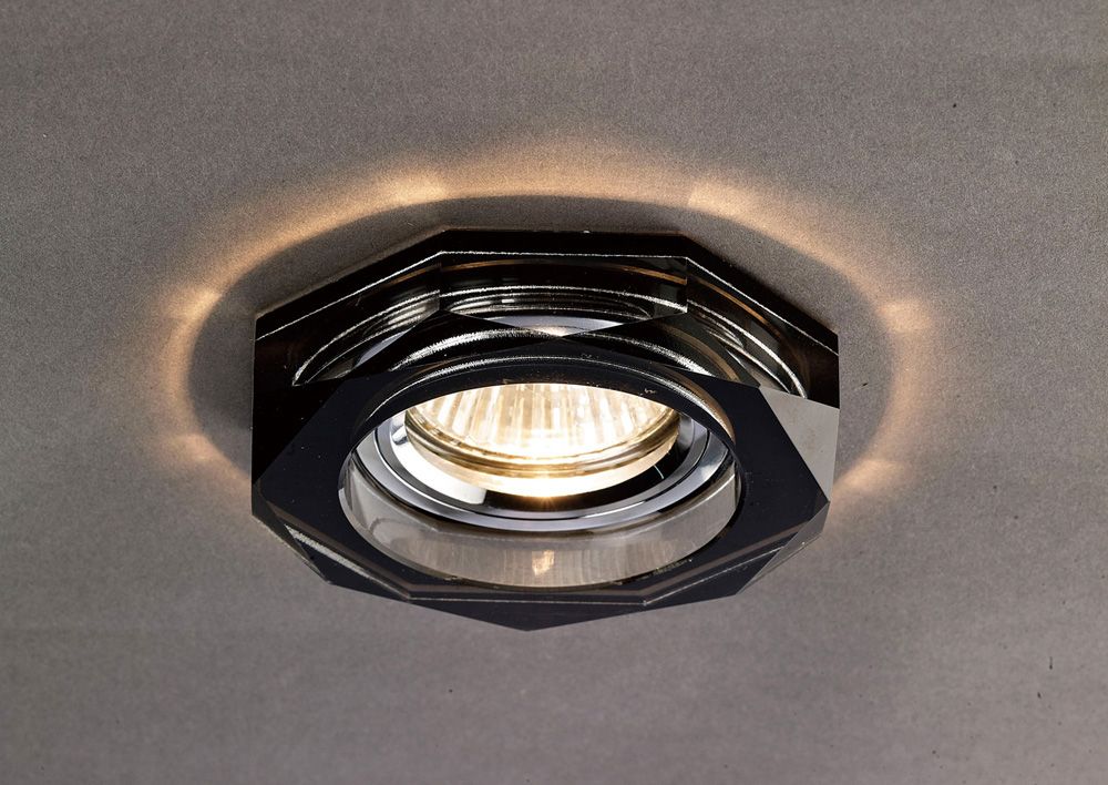 Diyas Deep Hexagonal Rim in Black Crystal - RIM ONLY