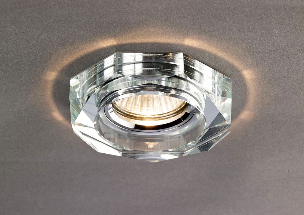 Diyas Deep Hexagonal Rim in Clear Crystal - RIM ONLY