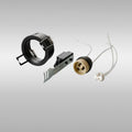 Diyas Downlight Component Kit with Lampholders and Retaining Ring in Satin Black