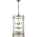Diyas Eaton 12 Light Ceiling Lantern in Antique Brass