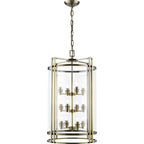 Diyas Eaton 12 Light Ceiling Lantern in Antique Brass