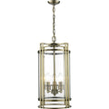 Diyas Eaton 3 Light Ceiling Lantern in Antique Brass