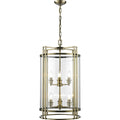 Diyas Eaton 6 Light Ceiling Lantern in Antique Brass