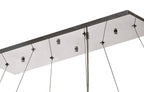 Diyas Empire 14 Light Bar Pendant Light in Polished Chrome with Crystal