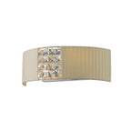 Diyas Evelyn Wall Light with Crystal Decoration in Cream