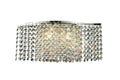 Diyas Fabio 2 Light Switched Wall Light in Polished Chrome with Crystal