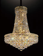 Diyas Frances 14 Light Pendant Light in Gold with Crystal