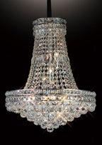 Diyas Frances 14 Light Pendant Light in Polished Chrome with Crystal