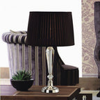 Diyas Freya 1 Light Table Lamp in Silver Finish with Crystal