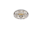 Diyas Galaxy Round Recessed Downlight in Polished Chrome with Crystal