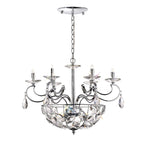 Diyas Galilea 9 Light Pendant Light in Polished Chrome with Crystal