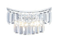 Diyas Gianni 2 Light Wall Light in Polished Chrome with Crystal