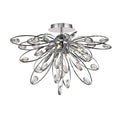 Diyas Harlow 6 Light Ceiling Light in Polished Chrome with Crystal