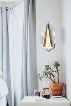 Diyas Hilton 2 Light Wall Light in Polished Nickel with Taupe Wood