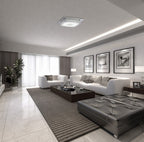 Diyas Ines Flush Ceiling Light in Polished Chrome with Crystal