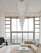 Diyas Inina 15 Light Tall Pendant Light in French Gold with Crystal