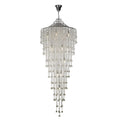 Diyas Inina 15 Light Tall Pendant Light in Polished Chrome with Crystal