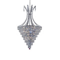 Diyas Kanya 8 Light Pendant Light in Polished Chrome with Crystal