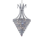 Diyas Kanya 8 Light Pendant Light in Polished Chrome with Crystal