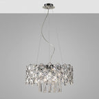 Diyas Kenzie 10 Light Pendant Light in Polished Chrome with Crystal
