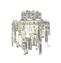 Diyas Maddison 2 Light Wall Light in Polished Chrome with Crystal