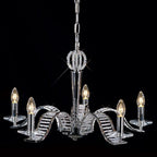 Diyas Niobe 5 Light Pendant Light in Polished Chrome with Crystal