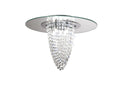 Diyas Oberon 5 Light Ceiling Light in Polished Chrome with Mirror and Crystal