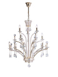 Diyas Orlando 12 Light Large Pendant Light in Gold Plated