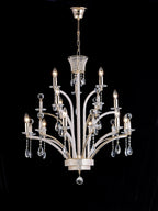 Diyas Orlando 12 Light Large Pendant Light in Gold Plated