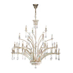 Diyas Orlando 21 Light Pendant Light in French Gold with Crystal