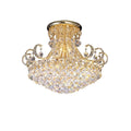 Diyas Pearl 12 Light Ceiling Light in French Gold with Crystal