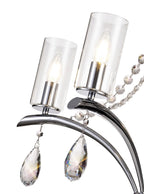 Diyas Rhea 5 Light Pendant Light in Polished Chrome with Crystal