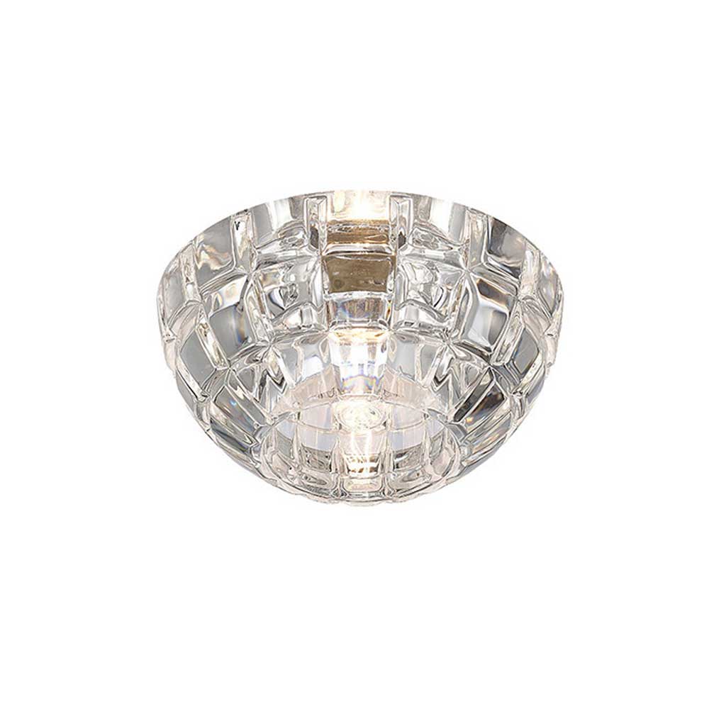 Diyas Ria Dome Downlight in Polished Chrome with Crystal