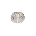 Diyas Ria Round Downlight in Polished Chrome with Crystal