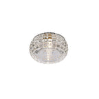 Diyas Ria Round Downlight in Polished Chrome with Crystal