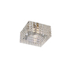 Diyas Ria Square Downlight in Polished Chrome with Crystal