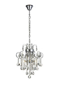 Diyas Rosina 5 Light Pendant Light in Polished Chrome with Crystal