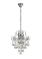 Diyas Rosina 5 Light Pendant Light in Polished Chrome with Crystal