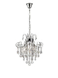 Diyas Rosina 6 Light Pendant Light in Polished Chrome with Crystal