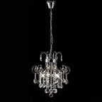 Diyas Rosina 6 Light Pendant Light in Polished Chrome with Crystal